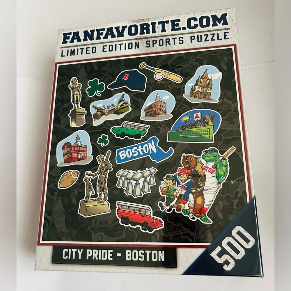 New Fanfavorite Boston Sports Puzzle 500 Piece City Pride Limited Edition